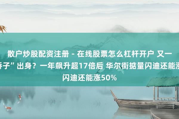 散户炒股配资注册 - 在线股票怎么杠杆开户 又一“AI骄子”出身？一年飙升超17倍后 华尔街掂量闪迪还能涨50%