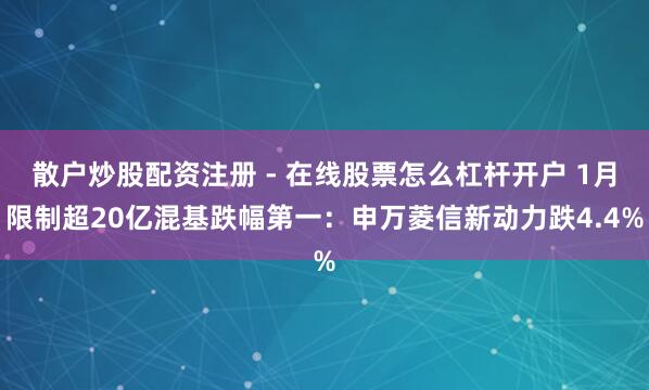 散户炒股配资注册 - 在线股票怎么杠杆开户 1月限制超20亿混基跌幅第一：申万菱信新动力跌4.4%